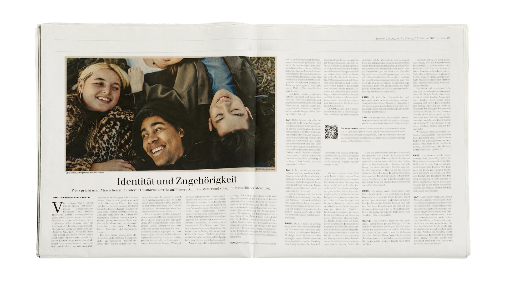Referenzmaterial zu Artikel für die Berliner Zeitung